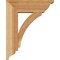 Ekena Millwork Thorton Traditional Rough Sawn Bracket w/ Offset Brace, Western Red Cedar, 6"W x 16"D x 20"H BKT0604X16X20THR01RWR - alternate 4
